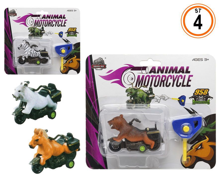 Motas Animais com Lançador 19x17 CM