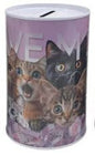 Mealheiro de Metal Animais 8 x 12,5 cm - Gatos