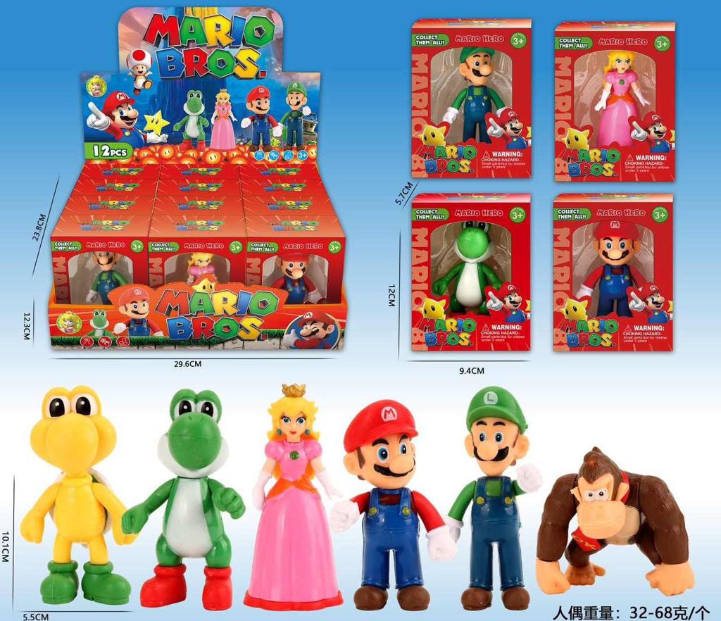 Figuras Super Mario 10 Cm (Modelos Sortidos)