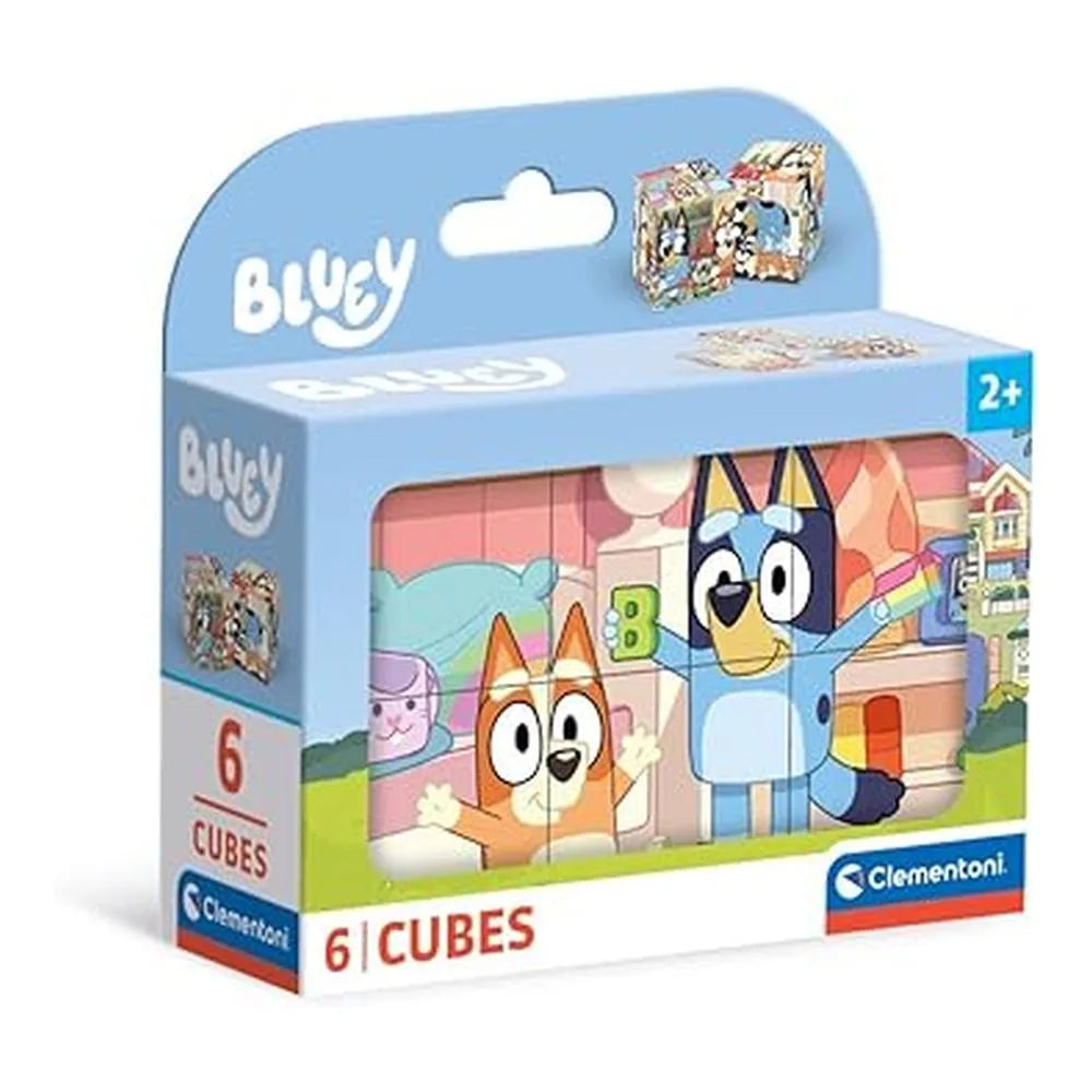 Jogo Clementoni puzzle 6 cubos Bluey