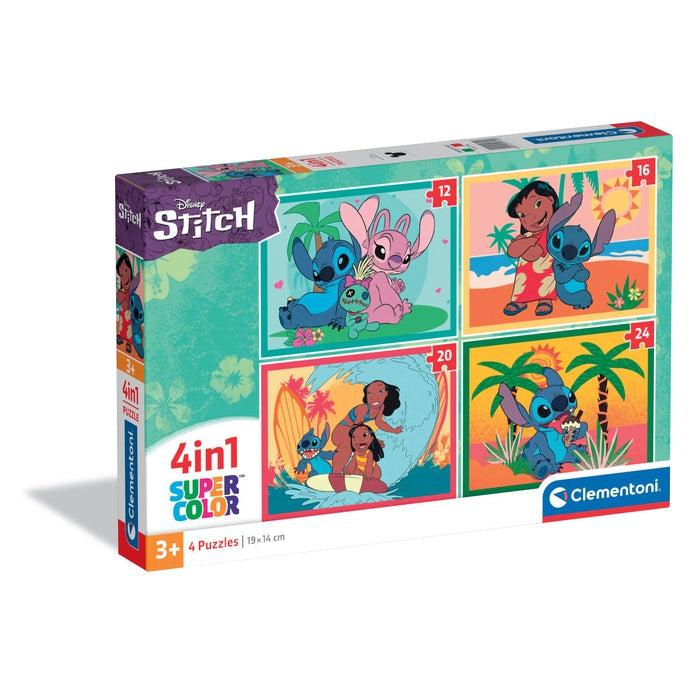 Puzzle Clementoni Stitch 4 em 1