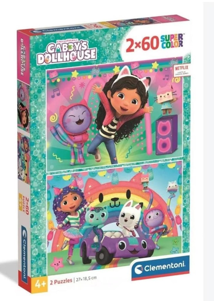 Puzzle Clementoni Gabby's Dollhouse 2 2x60 pçs