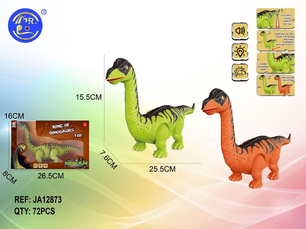 Dinossauro Elétrico com Luz e Som (Modelo 2)