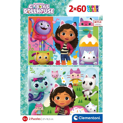Puzzle Clementoni Gabby's Dollhouse 2x60 pçs