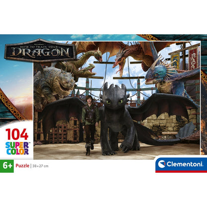 Puzzle Clementoni Como Treinares o Teu Dragão 104 pçs