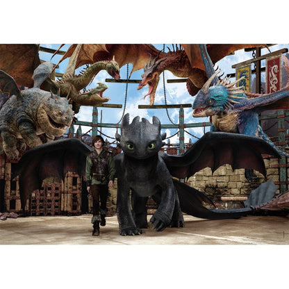 Puzzle Clementoni Como Treinares o Teu Dragão 104 pçs
