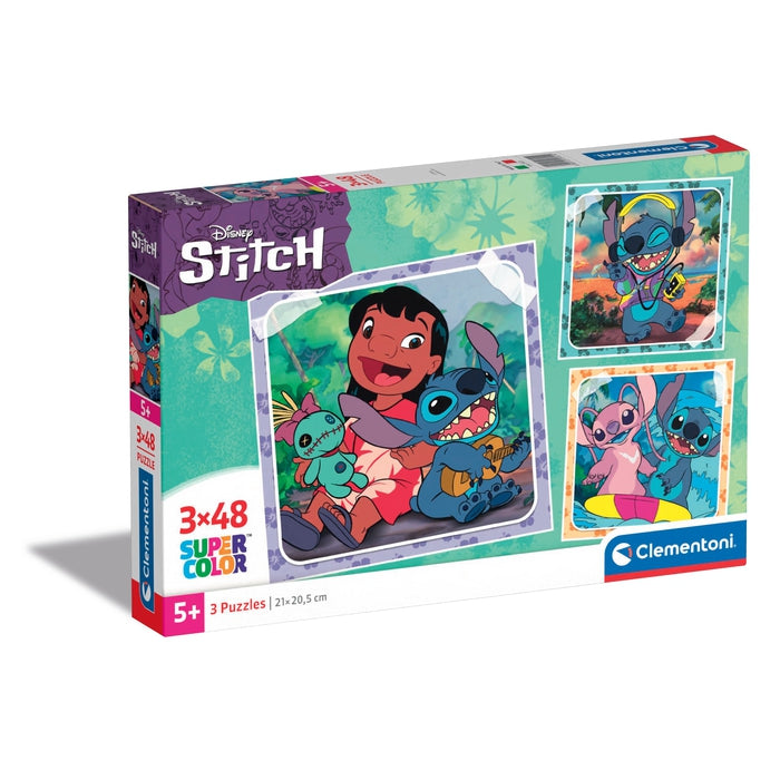 Puzzle Clementoni Stitch 3x48 pçs