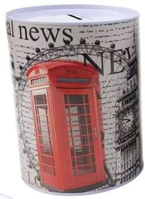 Mealheiro de Metal Cidades 15 x 22 cm - Londres