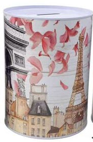 Mealheiro de Metal Cidades 15 x 22 cm - Paris