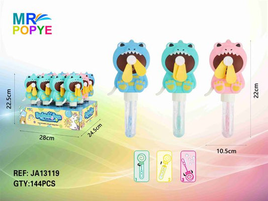 Bolhas de Sabão c/ Ventoinha Manual Dinossauros (Pack 12)