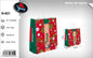 Pack 12 Sacos de Presente de Natal Xmas Time Vermelho e Verde Tamanho M