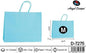 Pack 12 Sacos de Papel Horizontais Azul-Celeste M 32 x 25 x 11 Cm