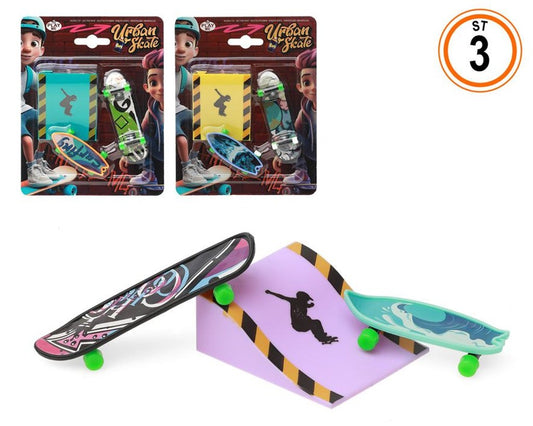 Blister de Skates de Dedo com Rampa Modelos Sortidos