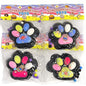 Squishy Pata de Gato Preta com Bolinhas Coloridas