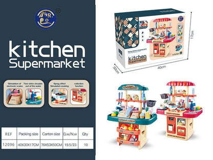 Cozinha e Supermercado de Brincar com Spray