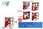 Pack 12 Sacos de Presente de Natal Pai Natal 18 x 24 x 8,5 Cm