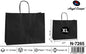 Pack 12 Sacos de Papel Horizontais Preto XL 40 x 35,5 x 25,5 Cm