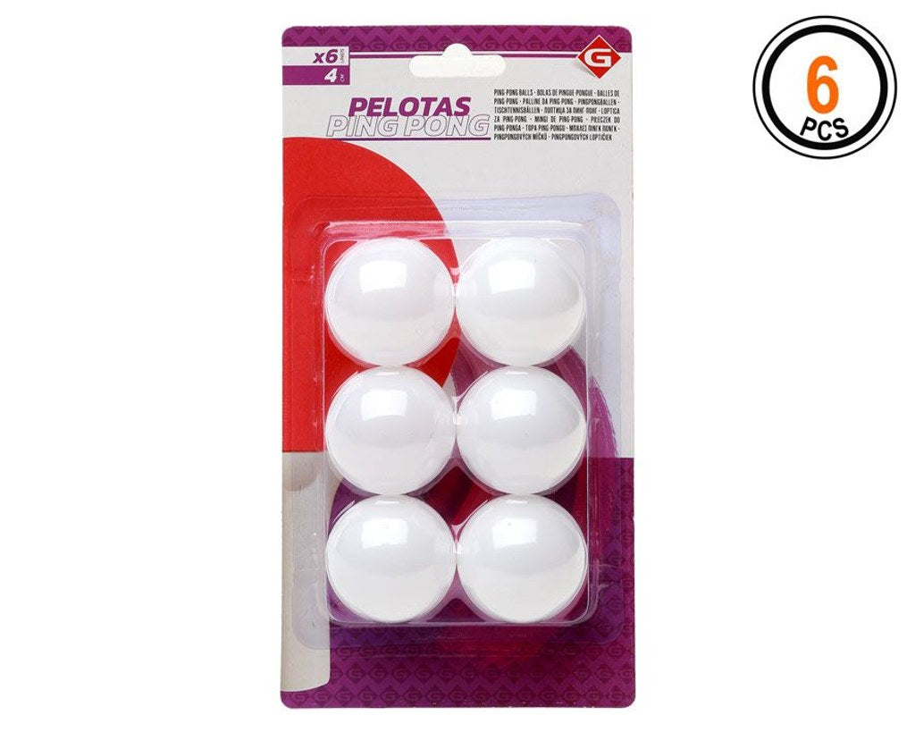 Conjunto 6 Bolas de Ping-Pong