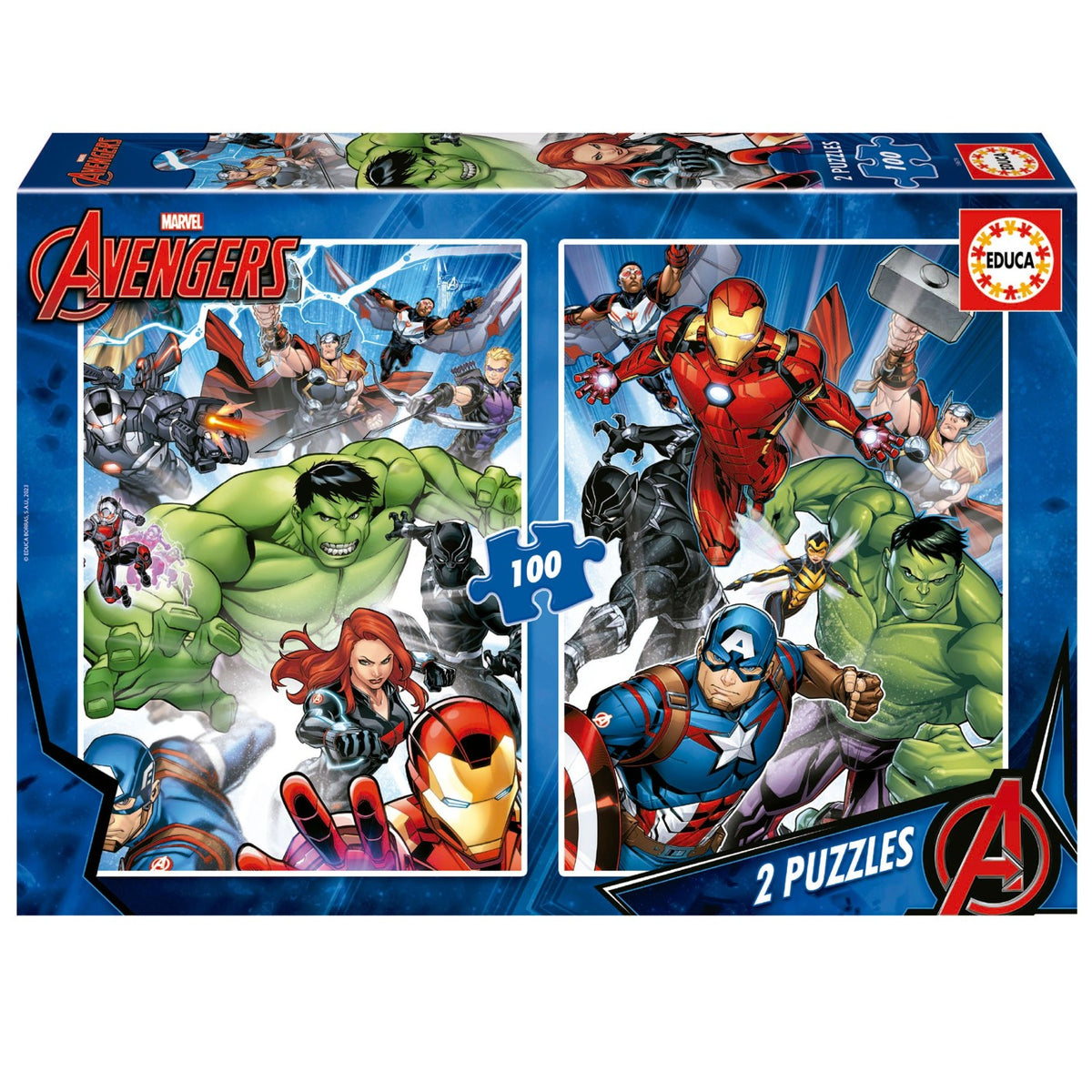 Puzzle Educa Avengers 2x100 pçs