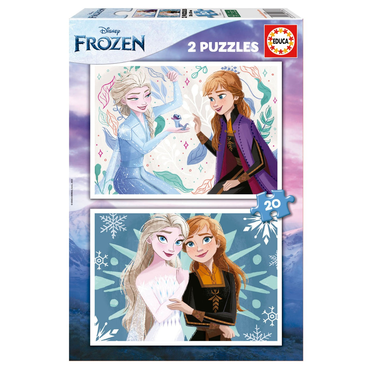 Puzzle Educa Frozen 2x20 pçs