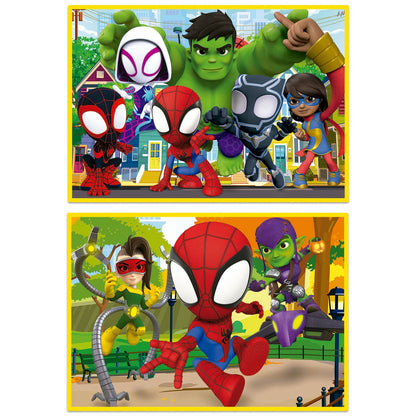 Puzzle Educa Spidey e Amigos Madeira 2x25 pçs