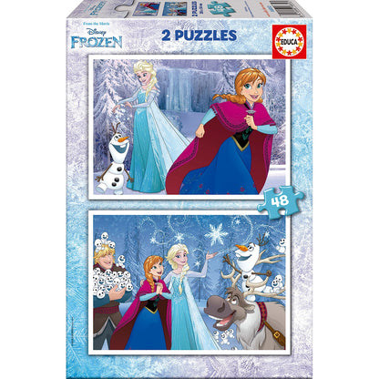 Puzzle Educa Frozen 2x48 pçs