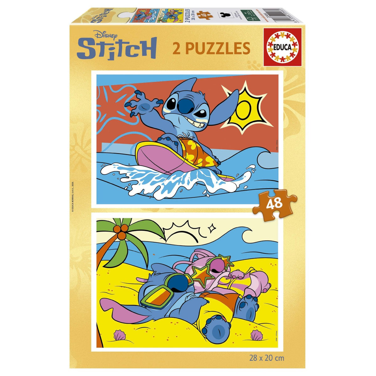 Puzzle Educa Stitch 2x48 pçs