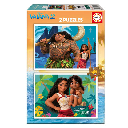 Puzzle Educa Vaiana 2 2x48 pçs