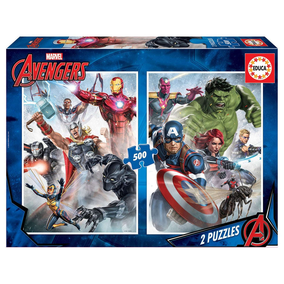 Puzzle Educa Avengers 2x500 pçs