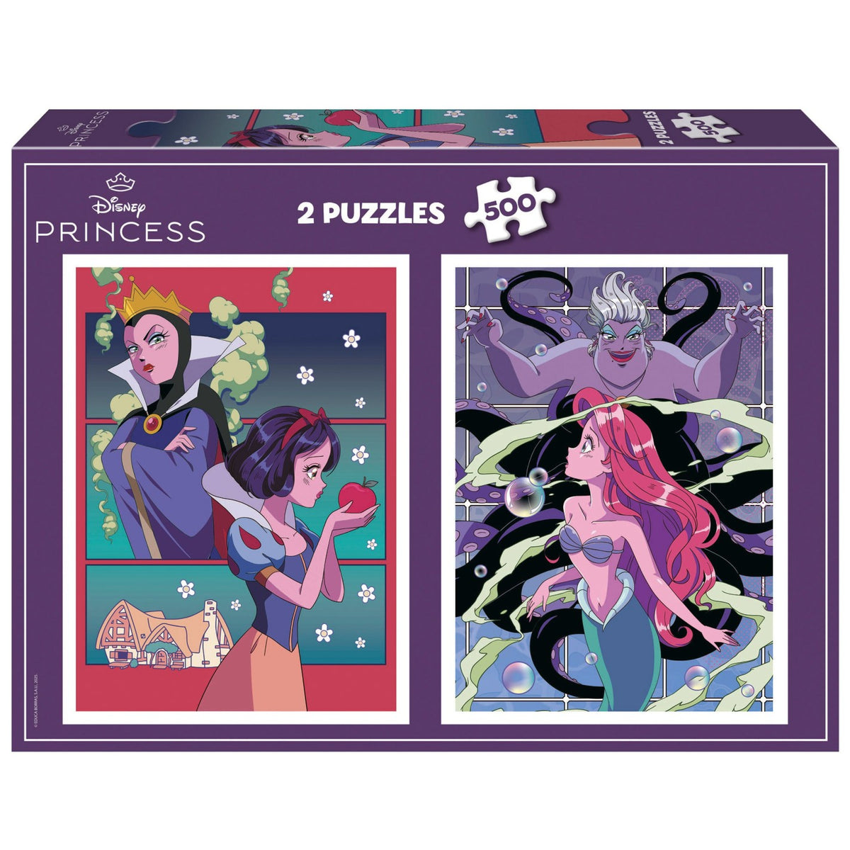 Puzzle Educa Vilões e Princesas Disney 2x500 pçs