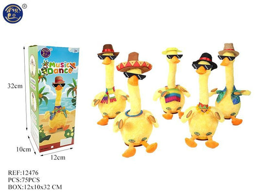 Pato com Música que Repete Palavras