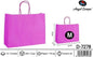 Pack 12 Sacos de Papel Horizontais Fúcsia M 32 x 25 x 11 Cm