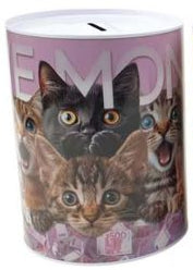 Mealheiro de Metal Animais 12 x 16 cm - Gatos