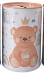 Mealheiro de Metal Infantil 8 x 12,5 cm - Ursinho