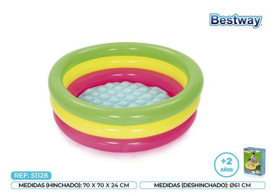 Piscina Infantil 3 Aros 70X24 +2 Anos Bestway