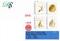 Pack 12 Sacos de Presente de Natal Branco e Dourado 18 x 24 x 8,5 Cm