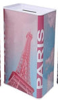 Mealheiro de Metal Retangular Cidades 9 x 6 x 17 cm - Paris