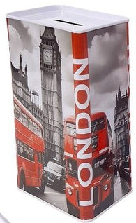 Mealheiro de Metal Retangular Cidades 9 x 6 x 17 cm - Londres