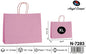 Pack 12 Sacos de Papel Horizontais Rosa-Claro XL 40 x 35,5 x 25,5 Cm
