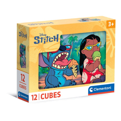 Puzzle Clementoni Stitch 12 Cubos