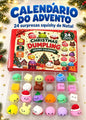 Calendário do Advento com 24 Squishies de Natal