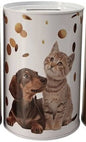 Mealheiro de Metal Animais 8 x 12,5 cm - Cão e Gato