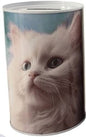 Mealheiro de Metal Animais 8 x 12,5 cm - Gato Branco