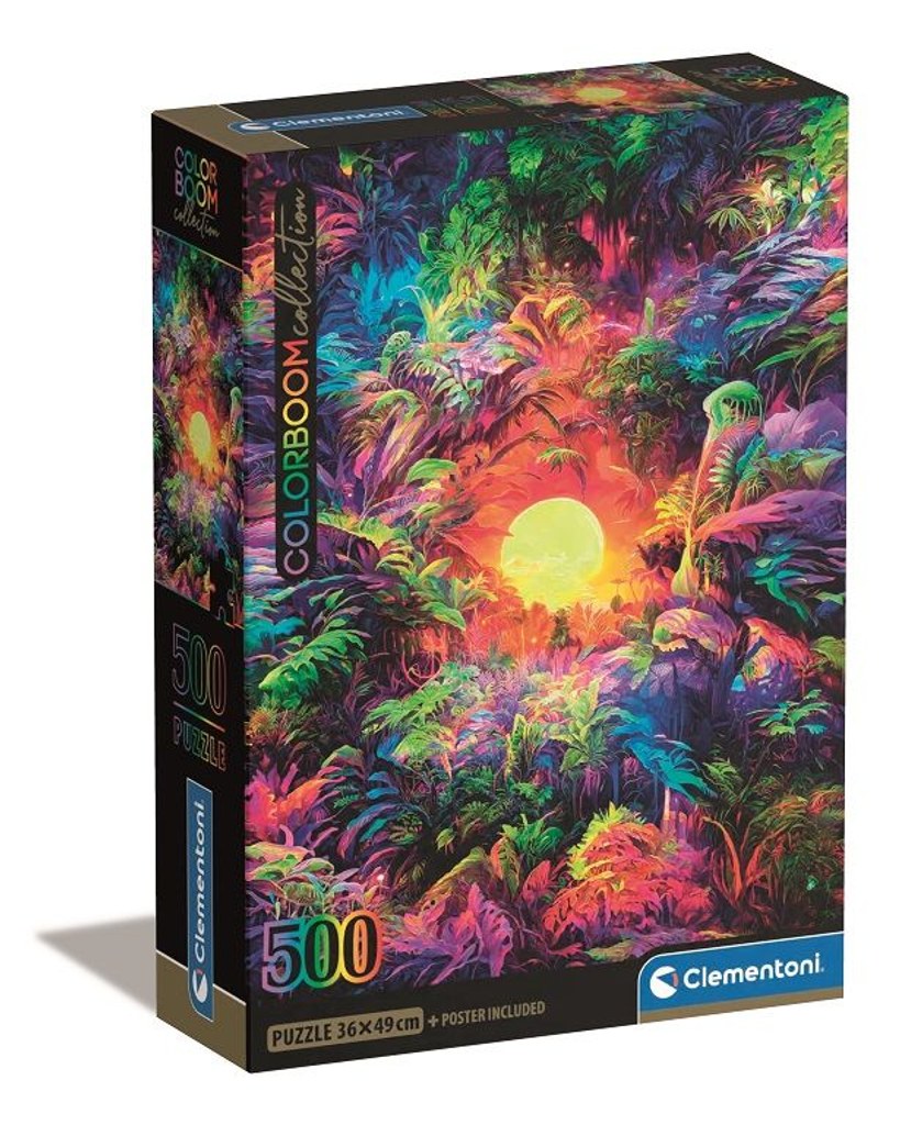 Jogo Clementoni Puzzle 500 pçs Psychedelic Jung..