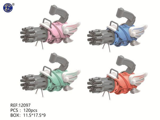 Pistola Automática de Bolhas de Sabão c/ Luz e Som