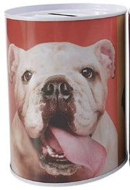 Mealheiro de Metal Animais 7,5 x 10 cm - Bulldog