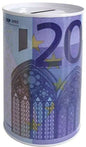 Mealheiro de Metal Notas de Euro 7,5 x 10,5 cm - Nota de 20 €