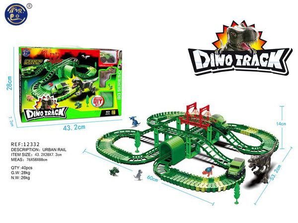 Pista de Carros c/ Dinossauro 53.2 x 60CM