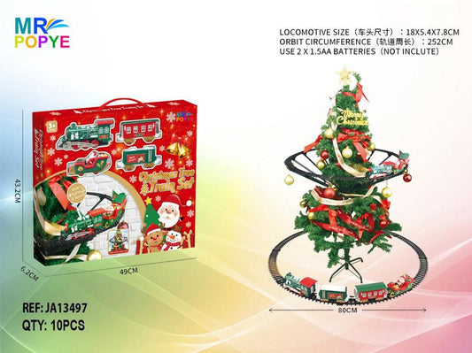 Conjunto Comboio de Natal Suspenso com Luz e Som (Modelo 3)