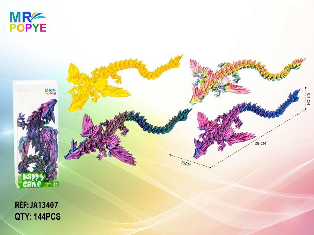 Dragão Voador 3D 38 cm
